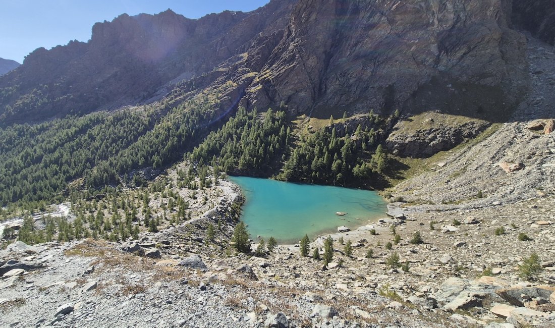 Il Lago Blu al Pian di Verra inferiore