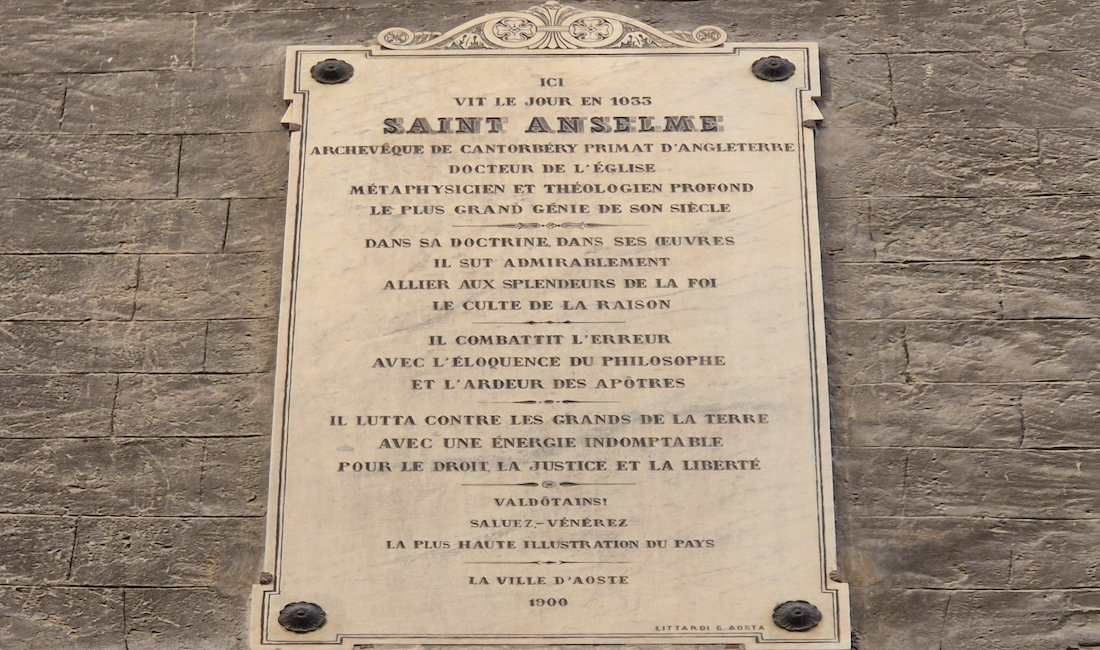 Aosta, in ricordo di Sant'Anselmo