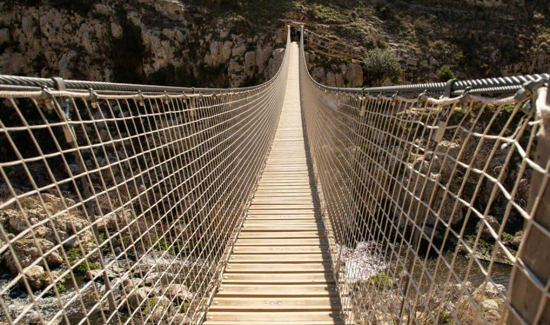 Matera: il ponte tibetano. Credits Umberto Miele