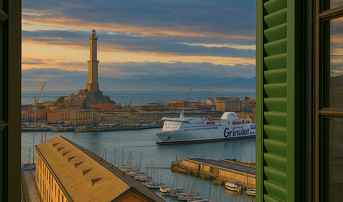 Genova, una stanza sul porto. Credits Paolo Alessio