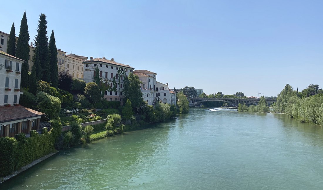 Bassano, uno scorcio del Brenta | Credit Francesca Russo