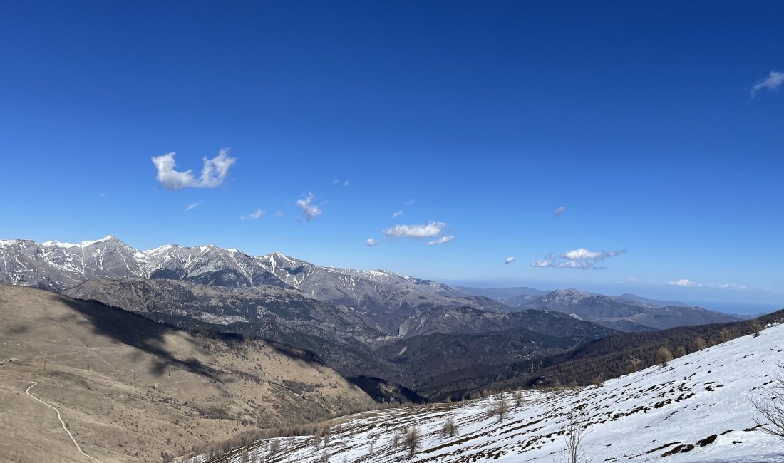 Le pendici innevate del Monte Saccarello. Credits Erika Scafuro