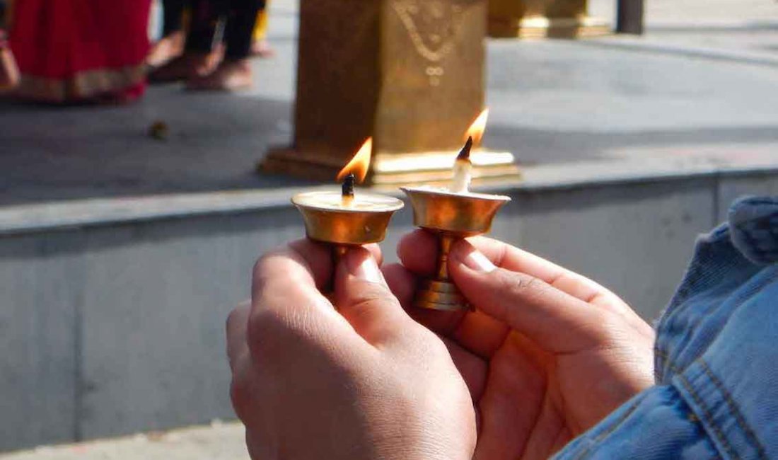 Candele al burro portate in offerta ai templi