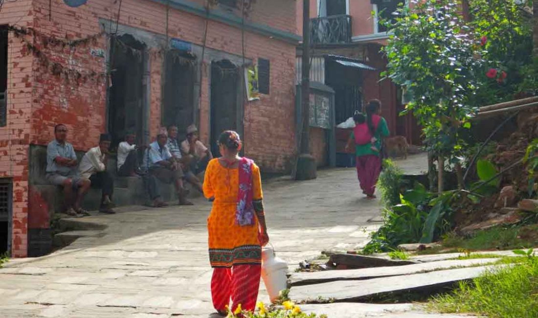 A passeggio nel villaggio di Bandipur
