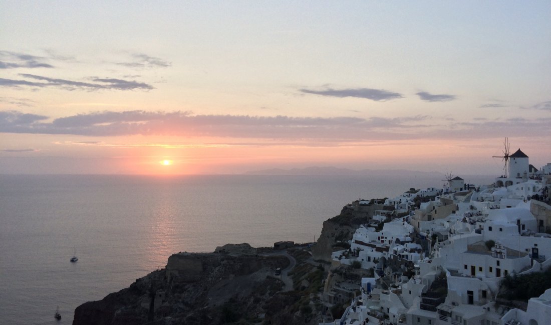 Il tramonto a Santorini. Credits Erika Scafuro