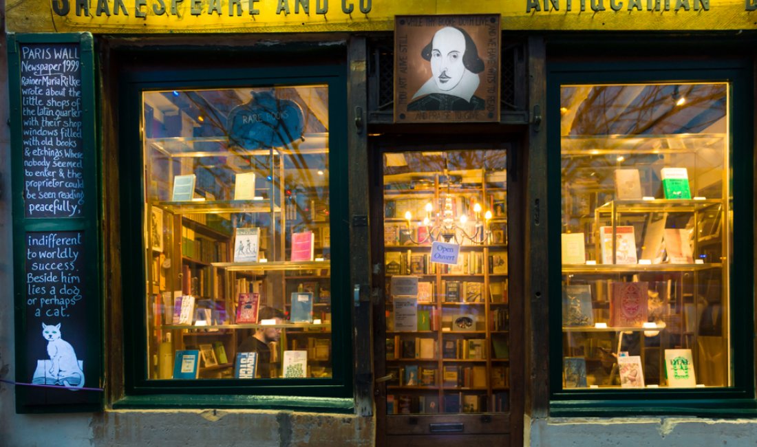 La vetrina di Shakespeare and Company. Credits Studio Dagdagaz / Shutterstock