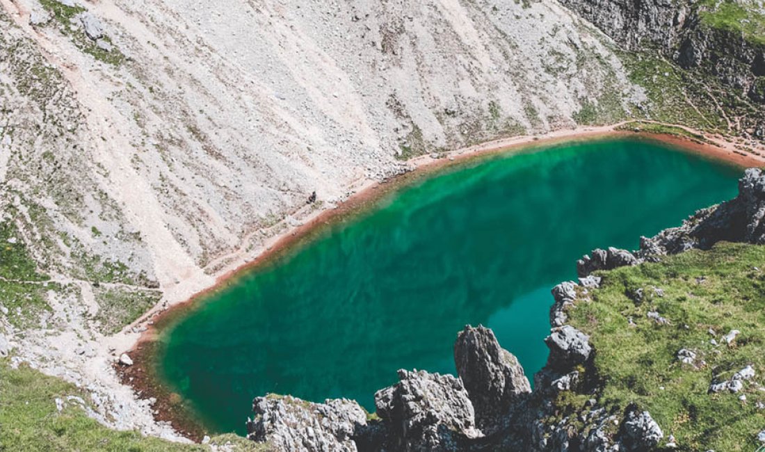 Il lago di Boè dall'alto © Guendalina Stabile | Eleutha