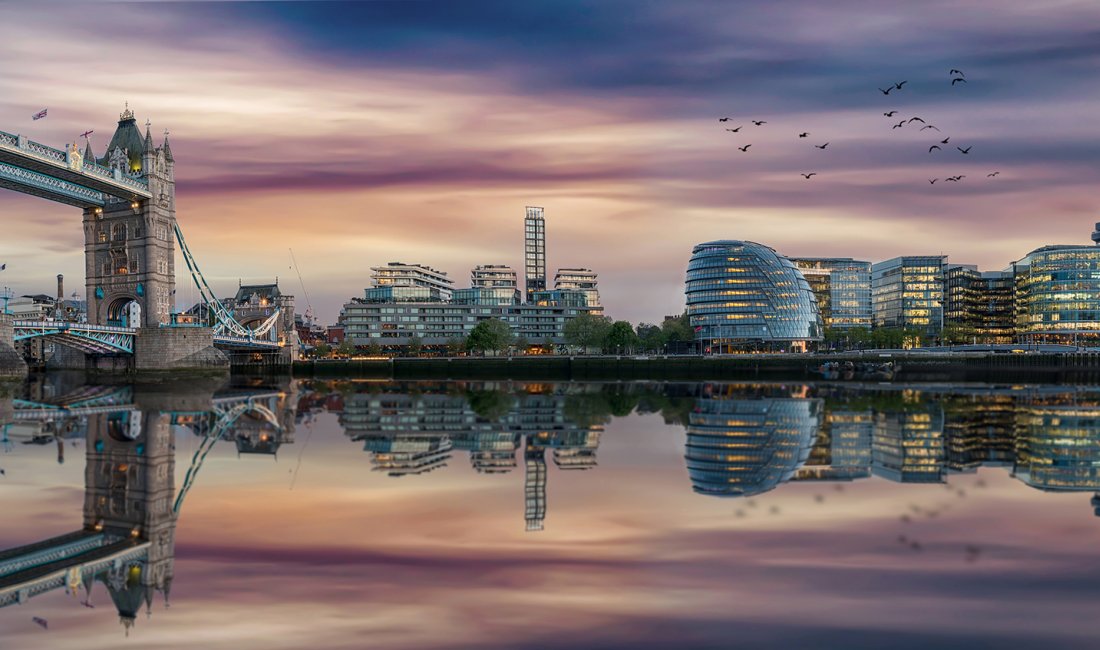 Londra, splendidi riflessi