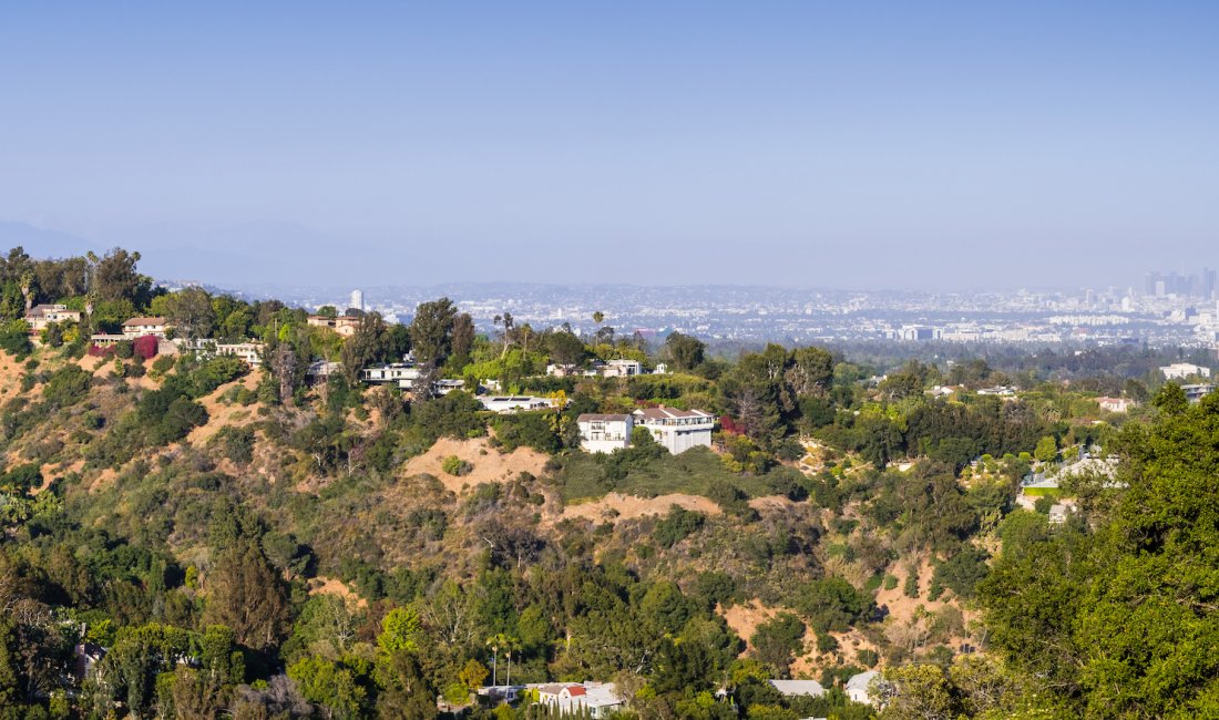 Le colline di Bel Air a Los Angeles