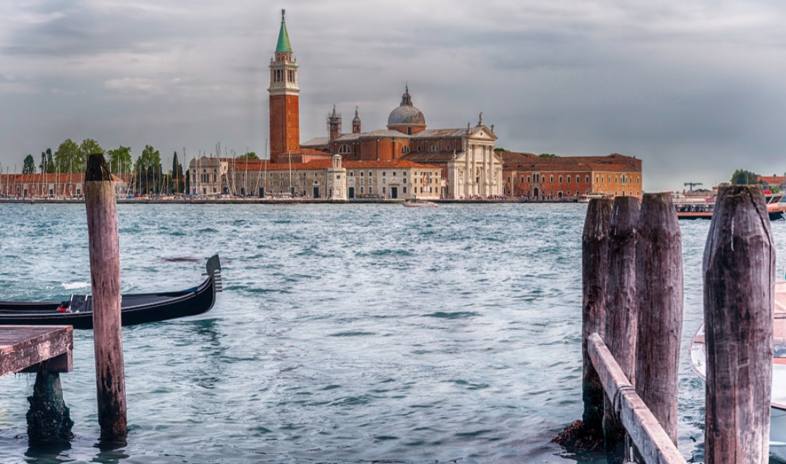 Venezia, l'isola di San Giorgio vista dal bacino di San Marco