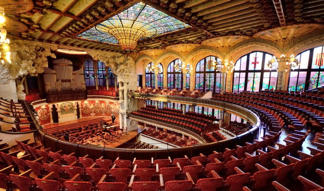 Lo splendido Palau de la Música Catalana