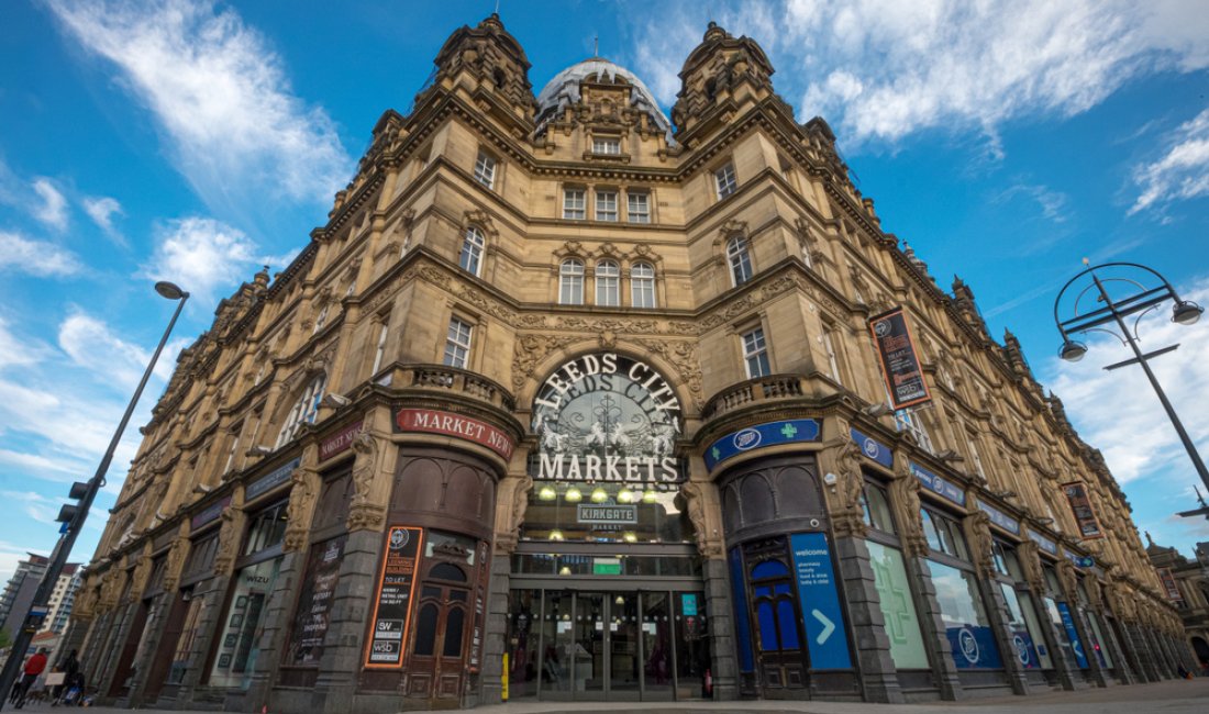 La mole imponente del Kirkgate Market, Leeds