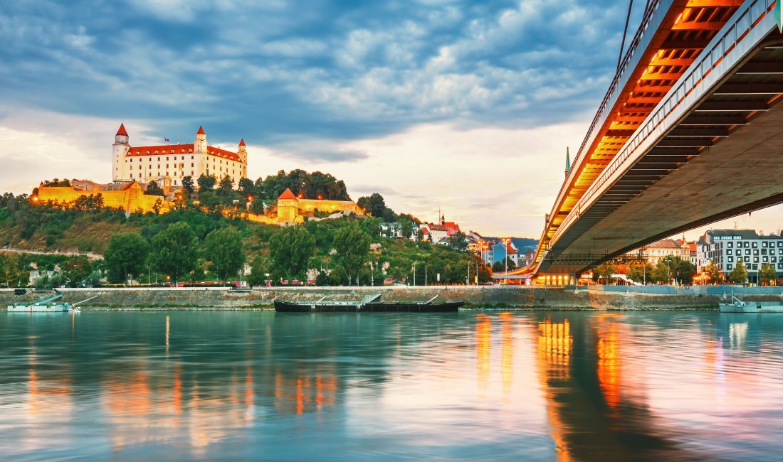 Lo splendido castello di Bratislava
