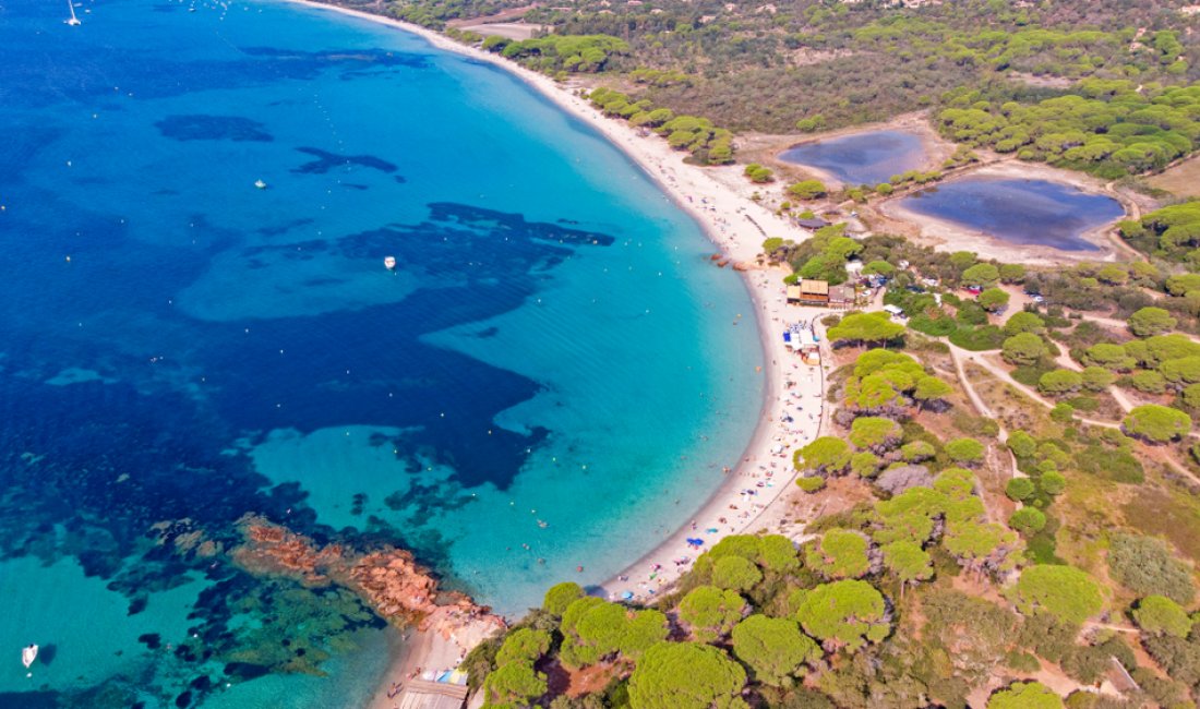 Veduta aerea di Palombaggia