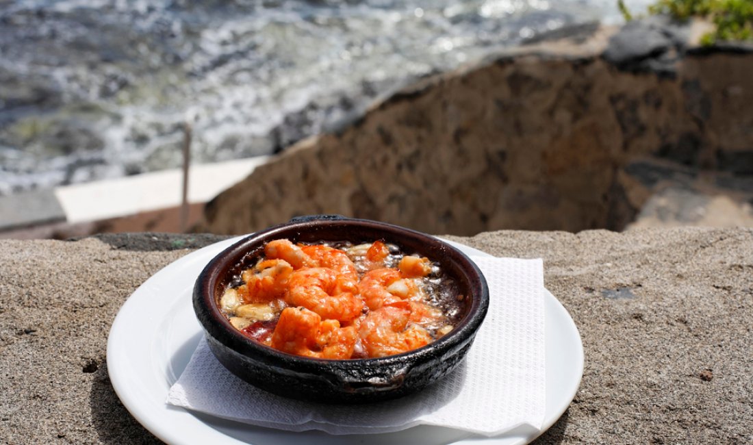 Fuerteventura: gambas al ajillo