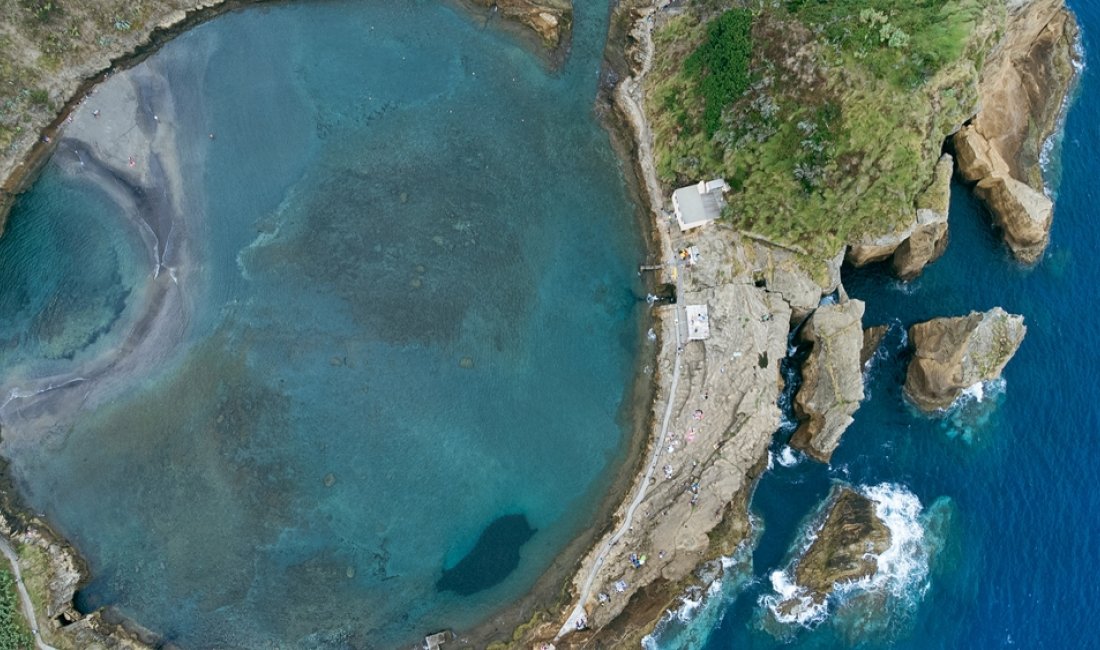 Panorama di Ilhéu de Vila Franca, Azzorre