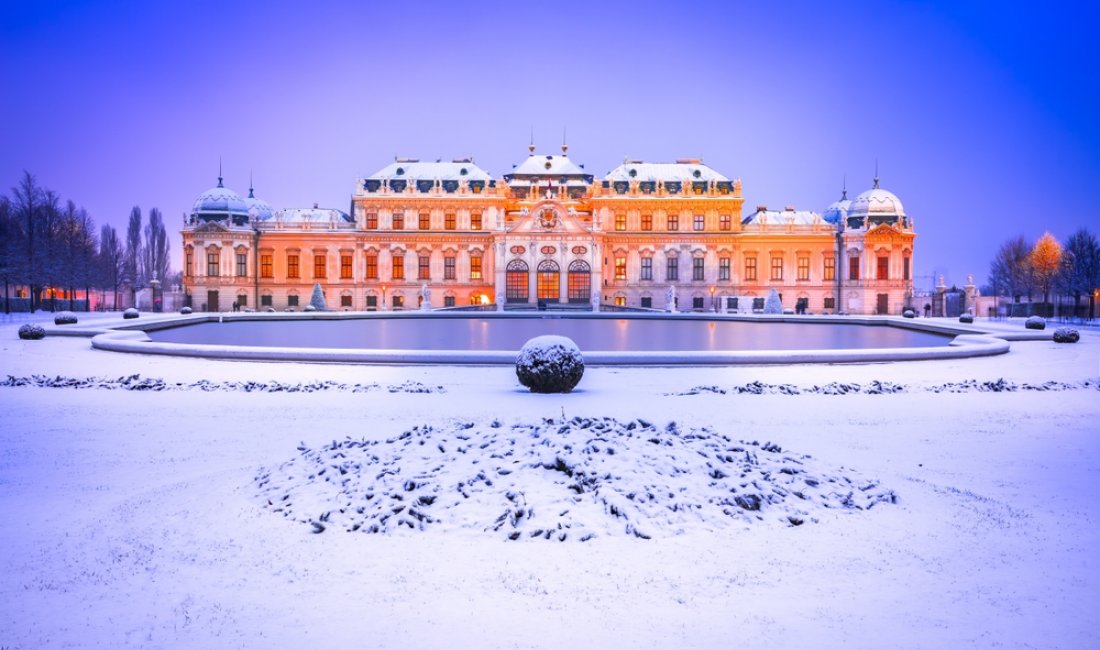 Vienna, il Castello del Belvedere in inverno. Credits ecstk22 / Shutterstock