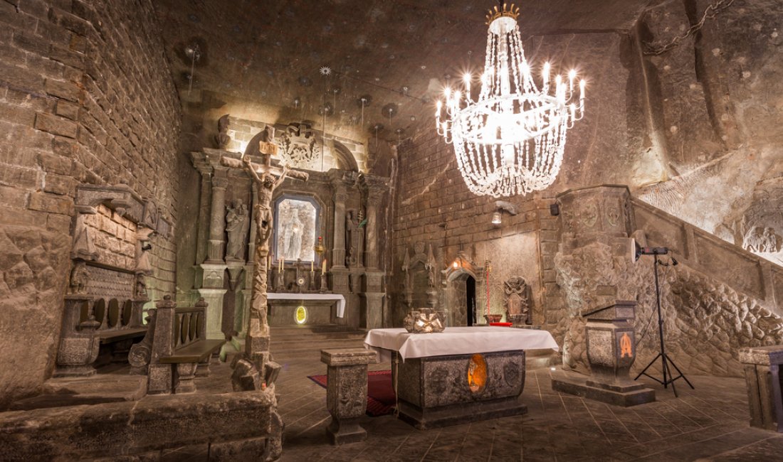 Nella miniera di sale di Wieliczka