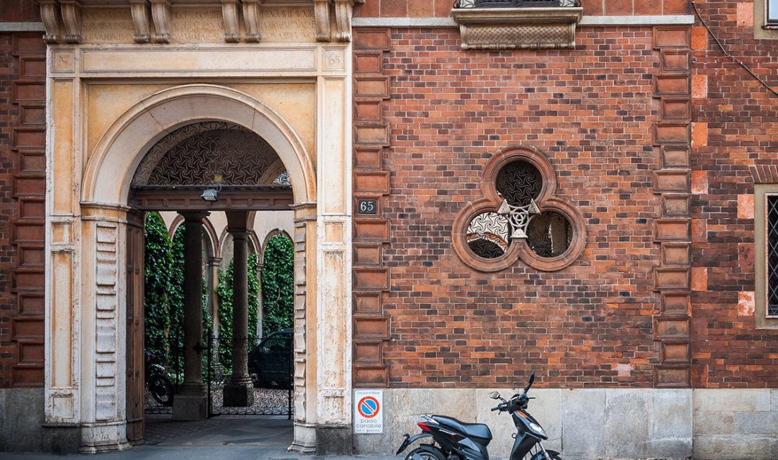 Milano, l'ingresso alla Vigna di Leonardo