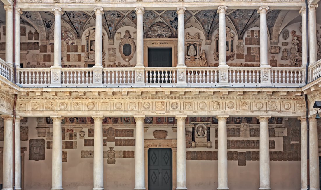 Padova, interno di Palazzo Bo, storica sede dell'Università