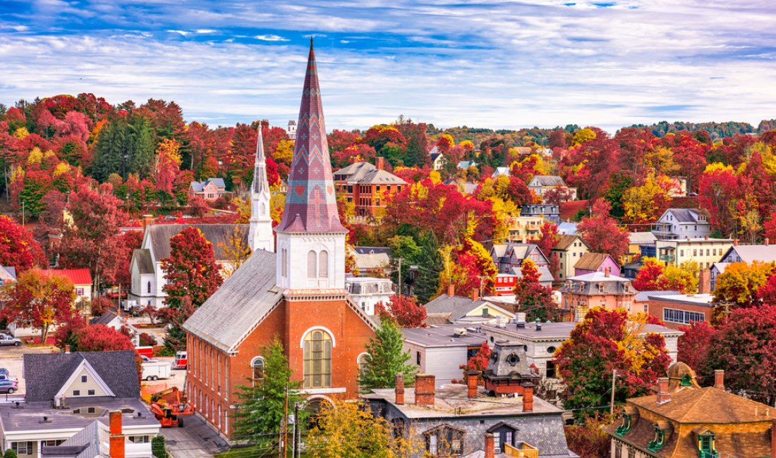 Foliage a Montpelier, Vermont. Credits Sean Pavone / Shutterstock