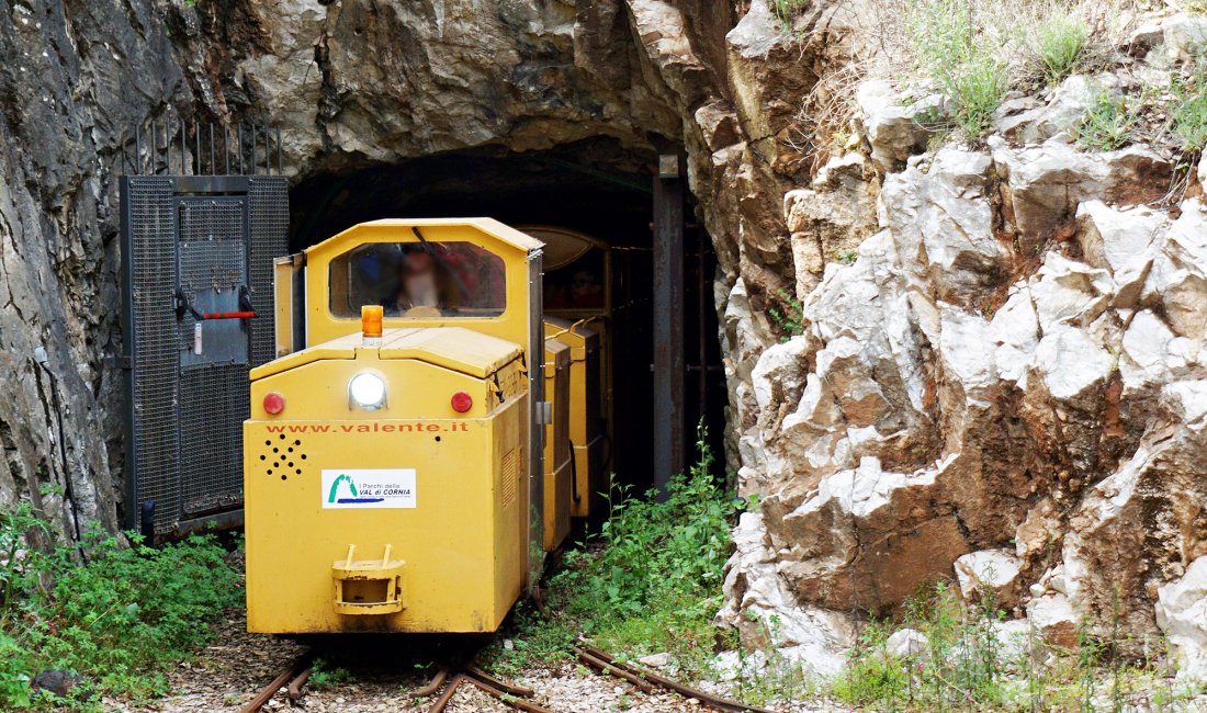 Il trenino del Parco archeominerario © Selene Scinicariello