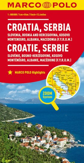 Copertina di Croazia, Serbia, Slovenia, Bosnia-Erzegovina, Kossovo, Montenegro, Albania, Macedonia